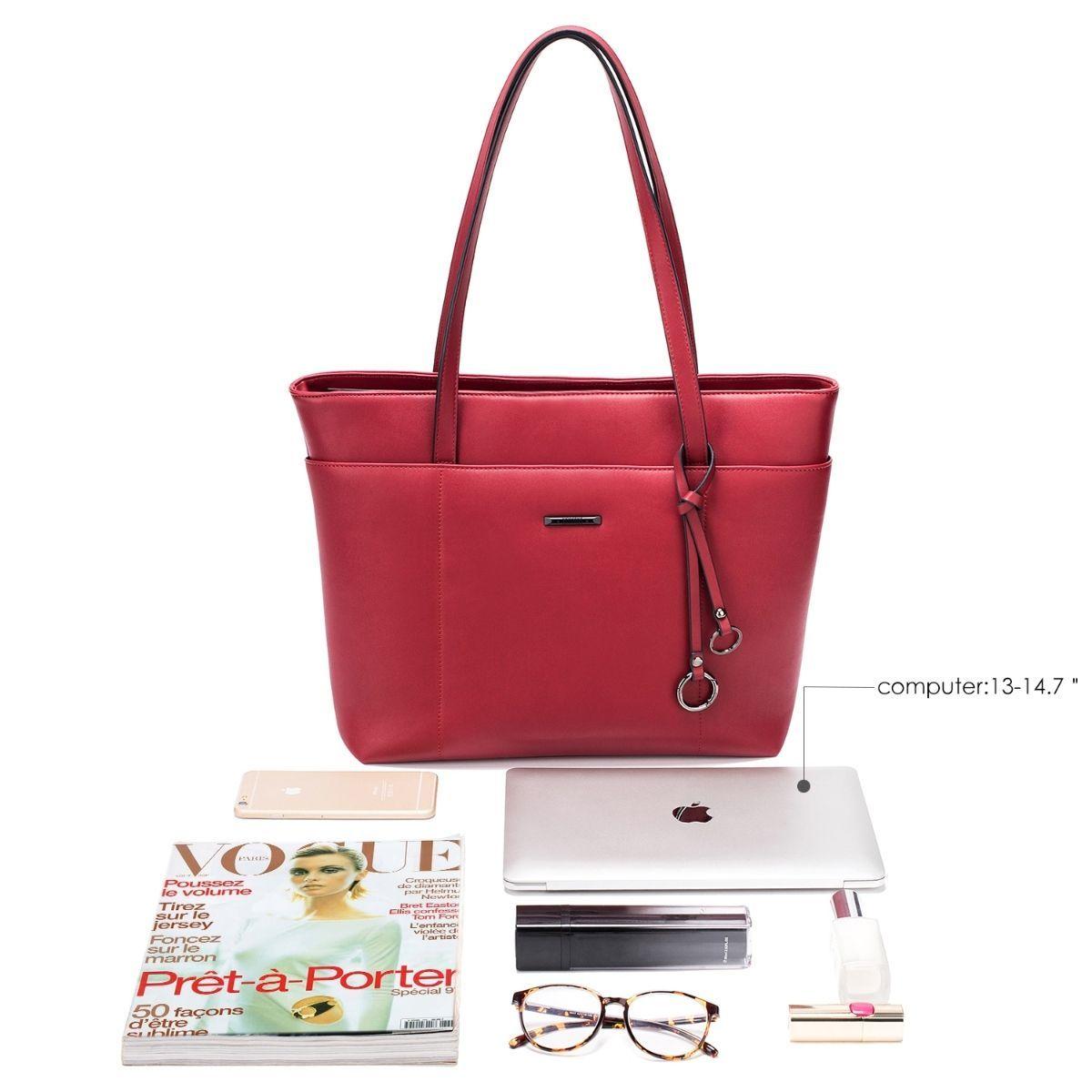 Ecosusi Bolso Tote para notebook hasta 14.7'' - Vino-3