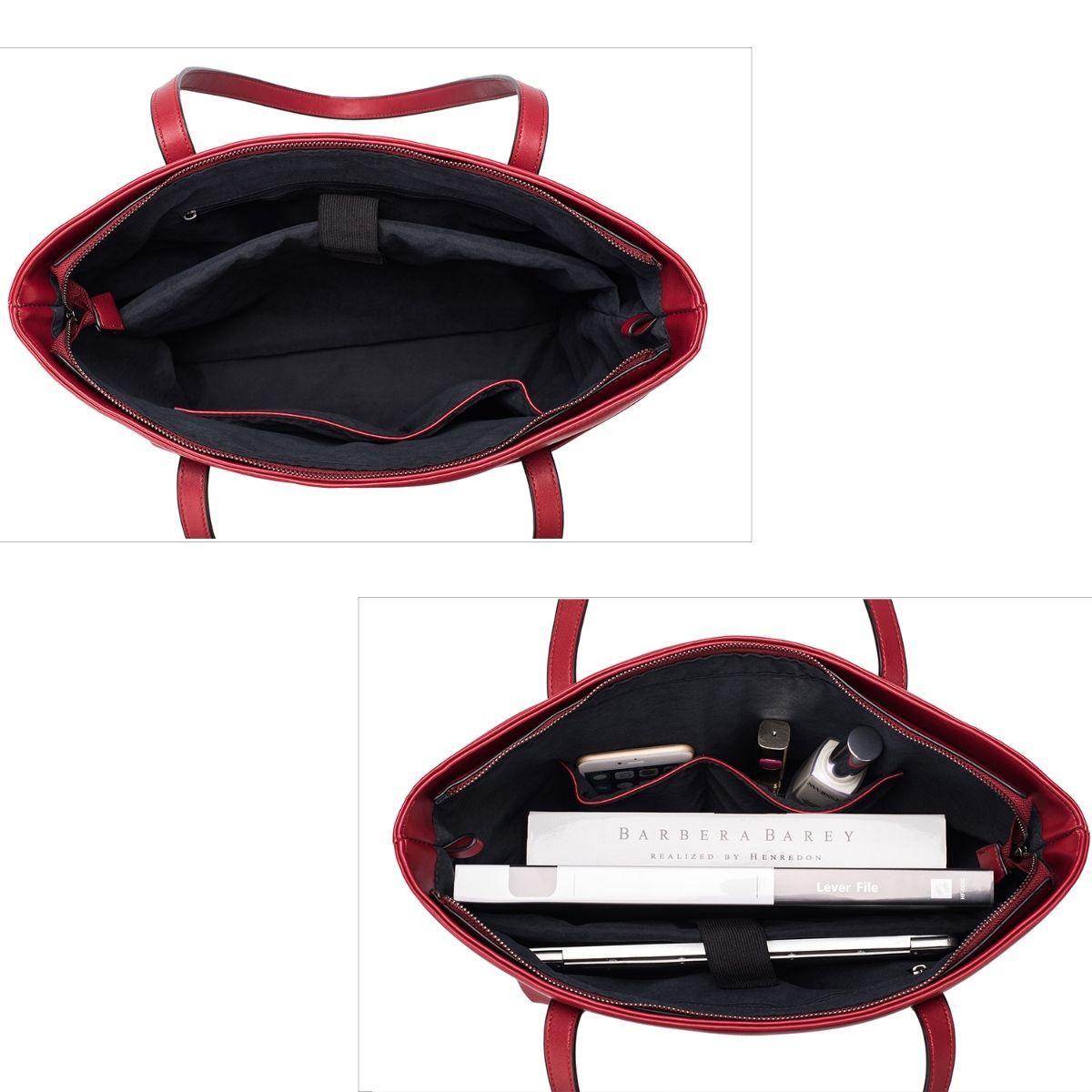 Ecosusi Bolso Tote para notebook hasta 14.7'' - Vino-4