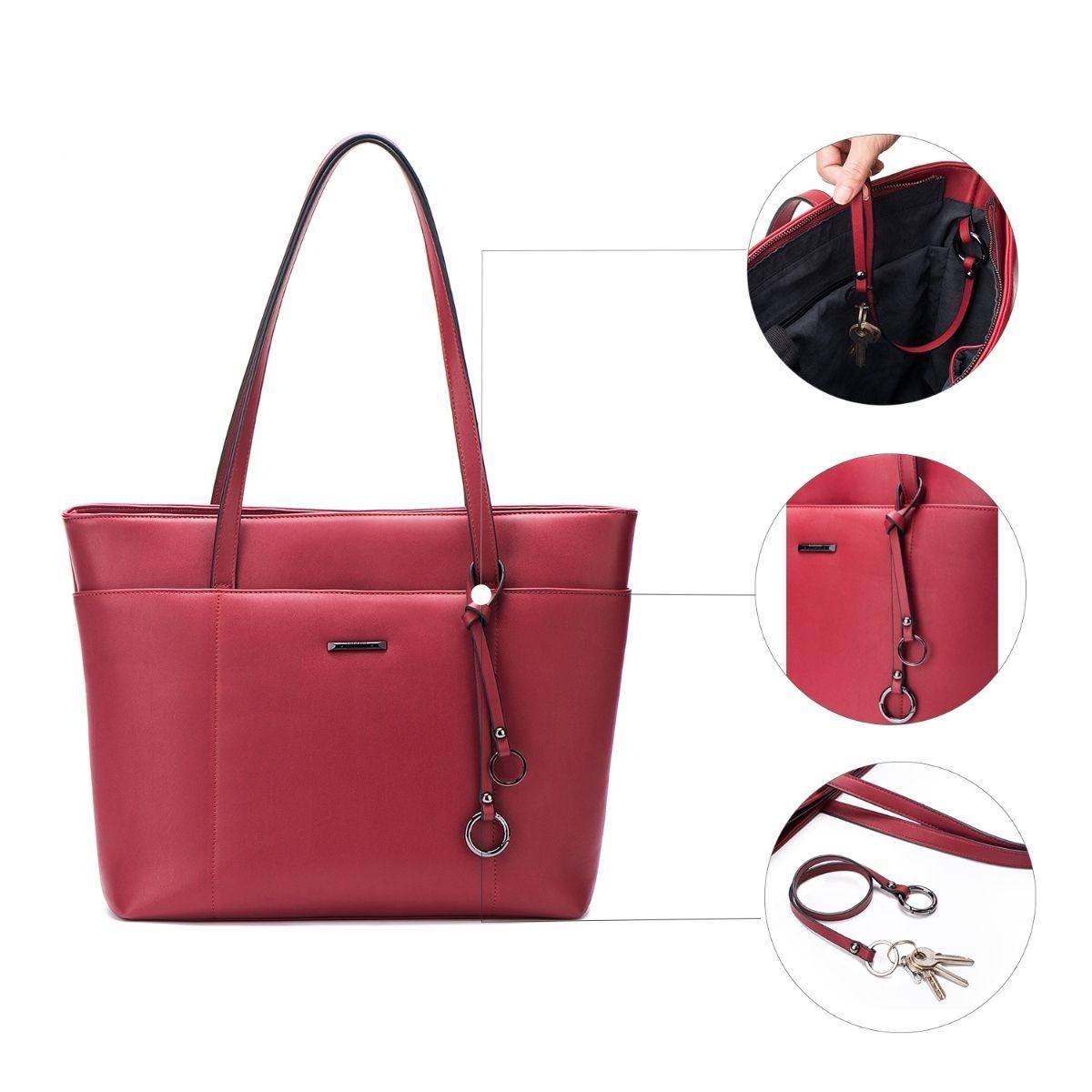 Ecosusi Bolso Tote para notebook hasta 14.7'' - Vino-2