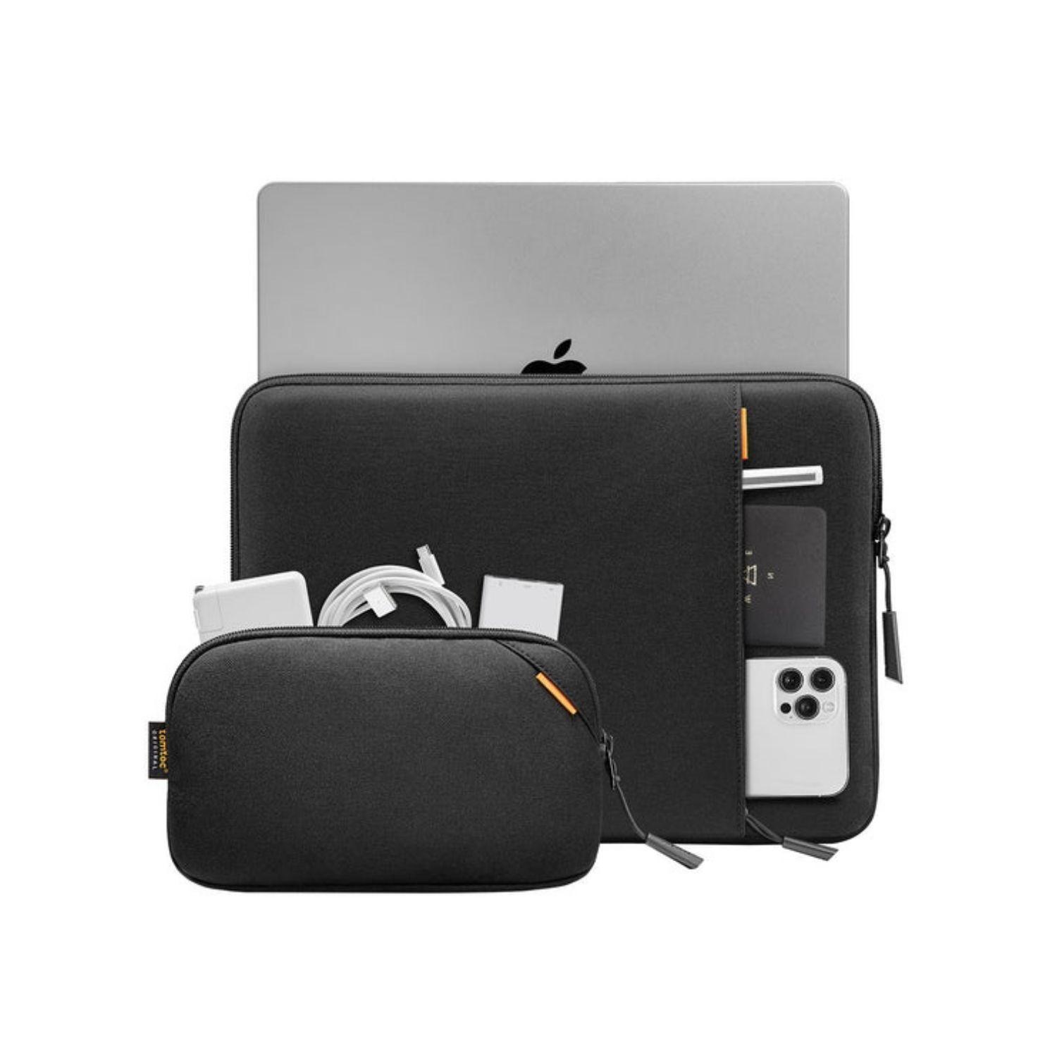 Tomtoc Funda Defender-A13 para MacBook Pro de 16" con organizador - Negro-1