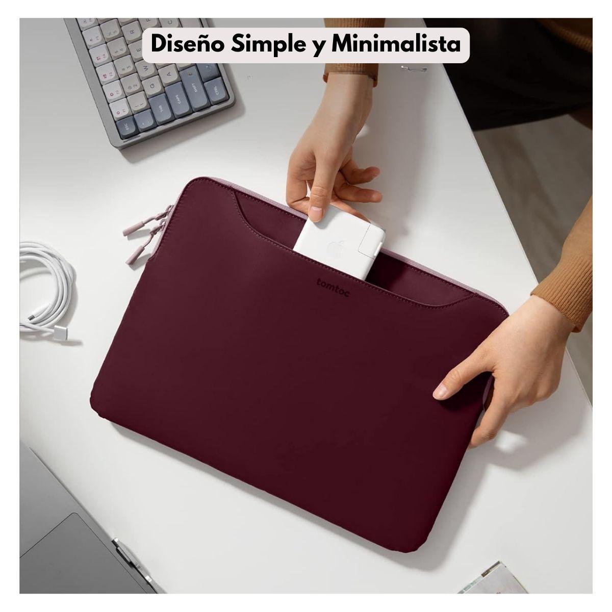 Tomtoc Funda Light-A21 Bicolor Laptop/tablet 13" - 14" - Rosado-6