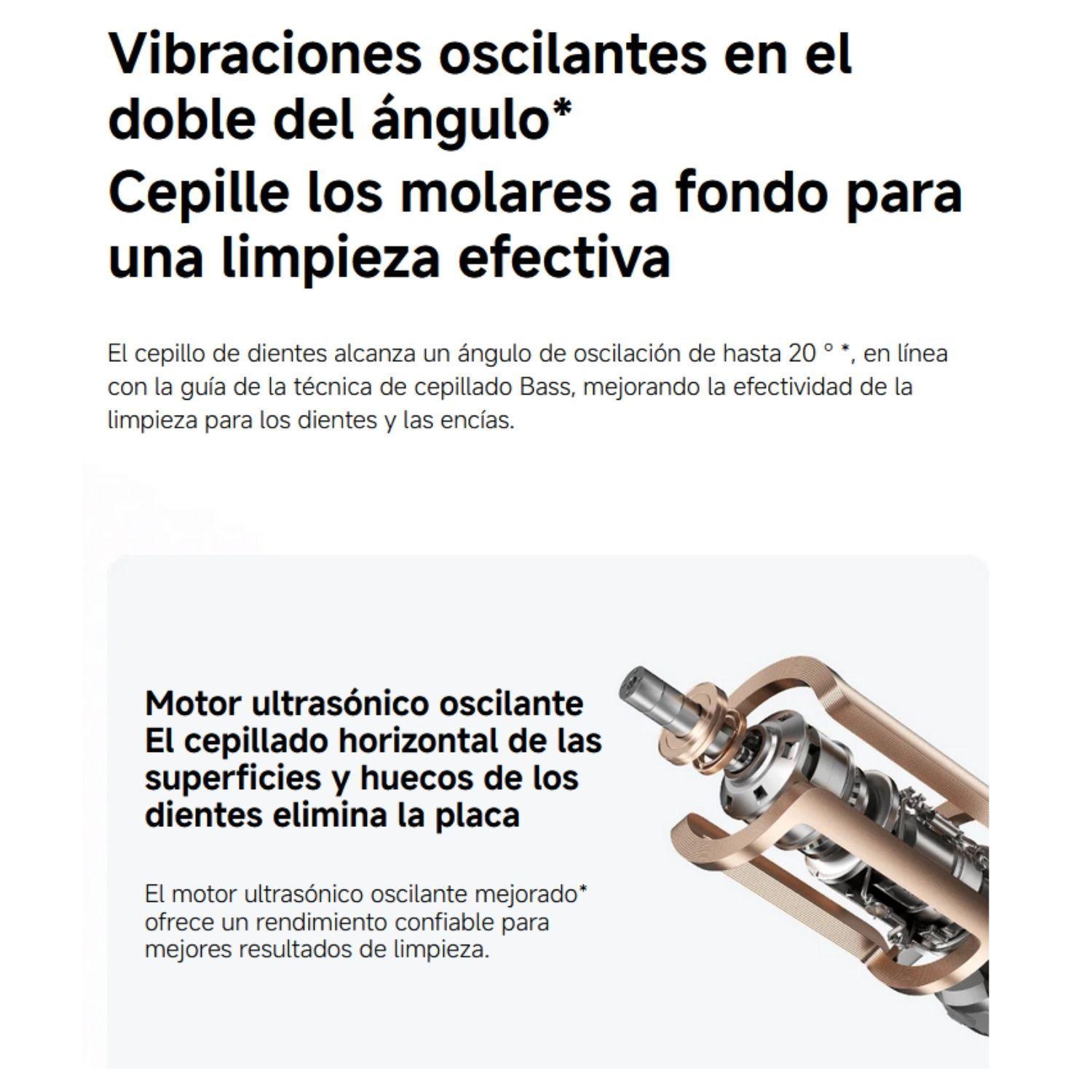 Xiaomi Cepillo de Dientes Eléctrico Oscilante + Vibración Pro GL Blanco-7