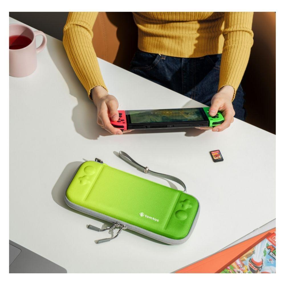 Tomtoc Estuche Ligero Para Nintendo Switch OLED - Verde Lima-7