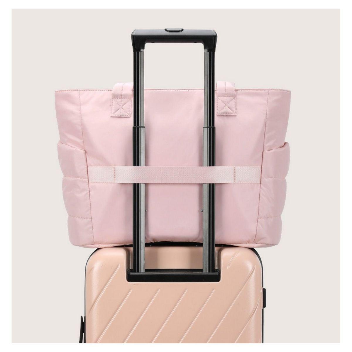 Bagsmart Bolso Tote Bubble Puffy 20L para 15,6" - Rosado-3
