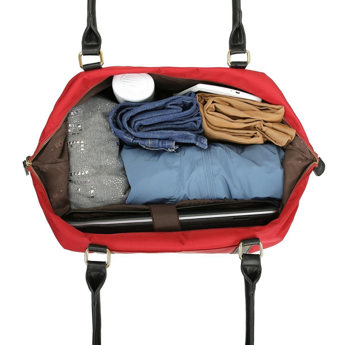 Ecosusi Bolso de Viaje para notebook hasta 14.7'' - Rojo-3