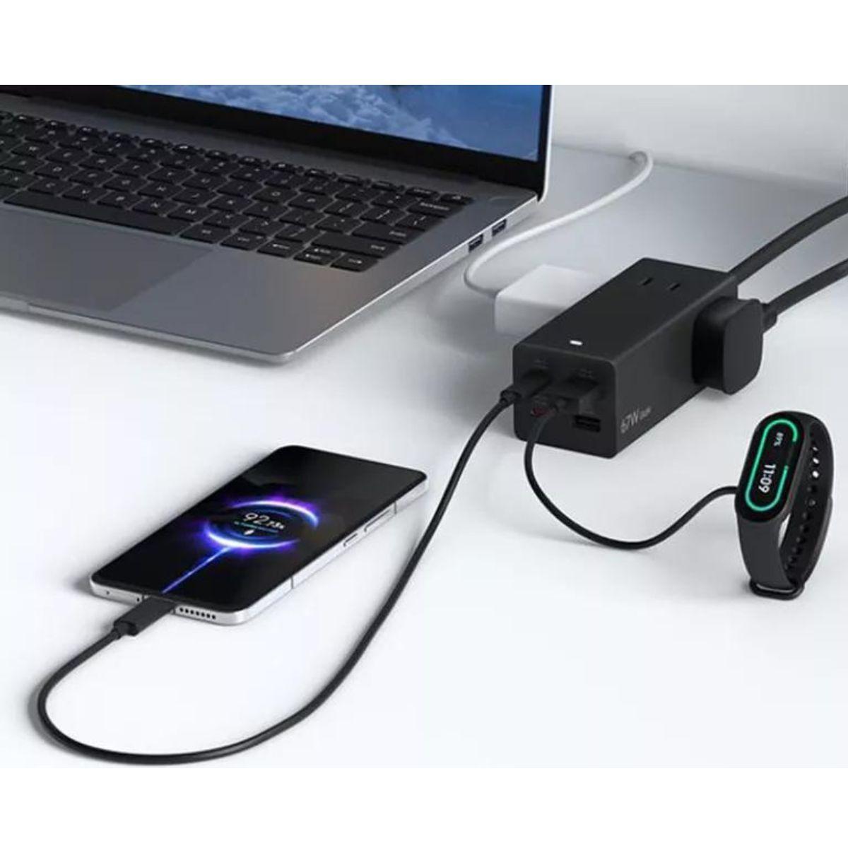 Xiaomi Alargador Socket Pro para Escritorio Carga Rápida 67W-4