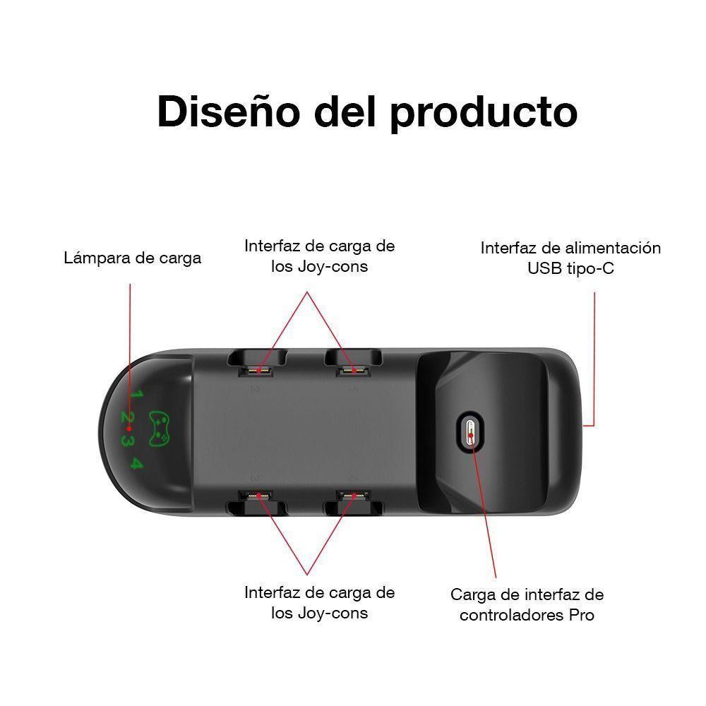 DOBE - BASE DE CARGA PARA MANDO DE NINTENDO SWITCH-3