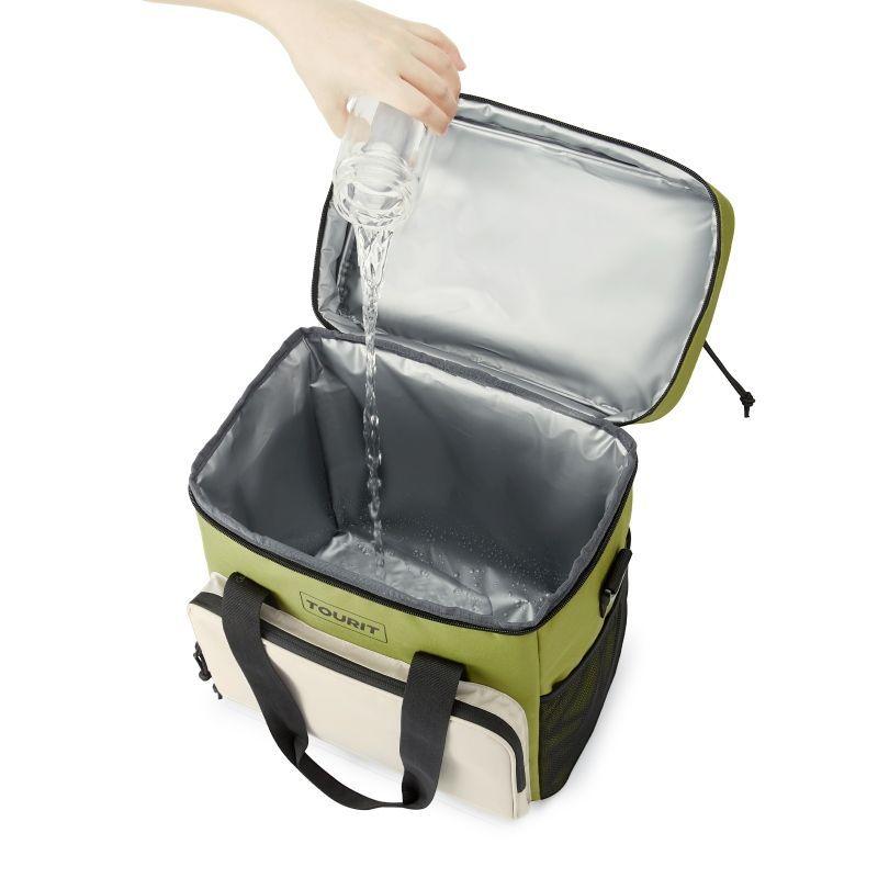 Tourit Mochila refrigerante 24L premium - verde/blanco-1