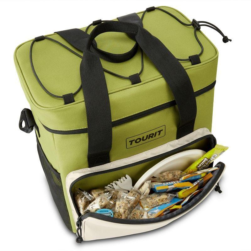 Tourit Mochila refrigerante 24L premium - verde/blanco-2