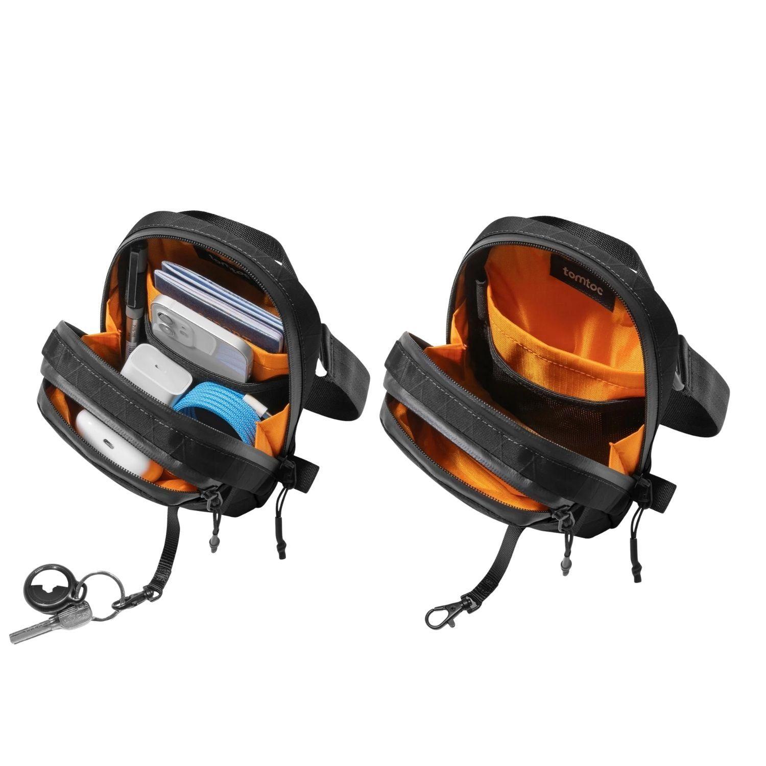 Tomtoc Bolso Bandolera de Viaje Aviator-T37 RFID Versión X-Pac Negro-3