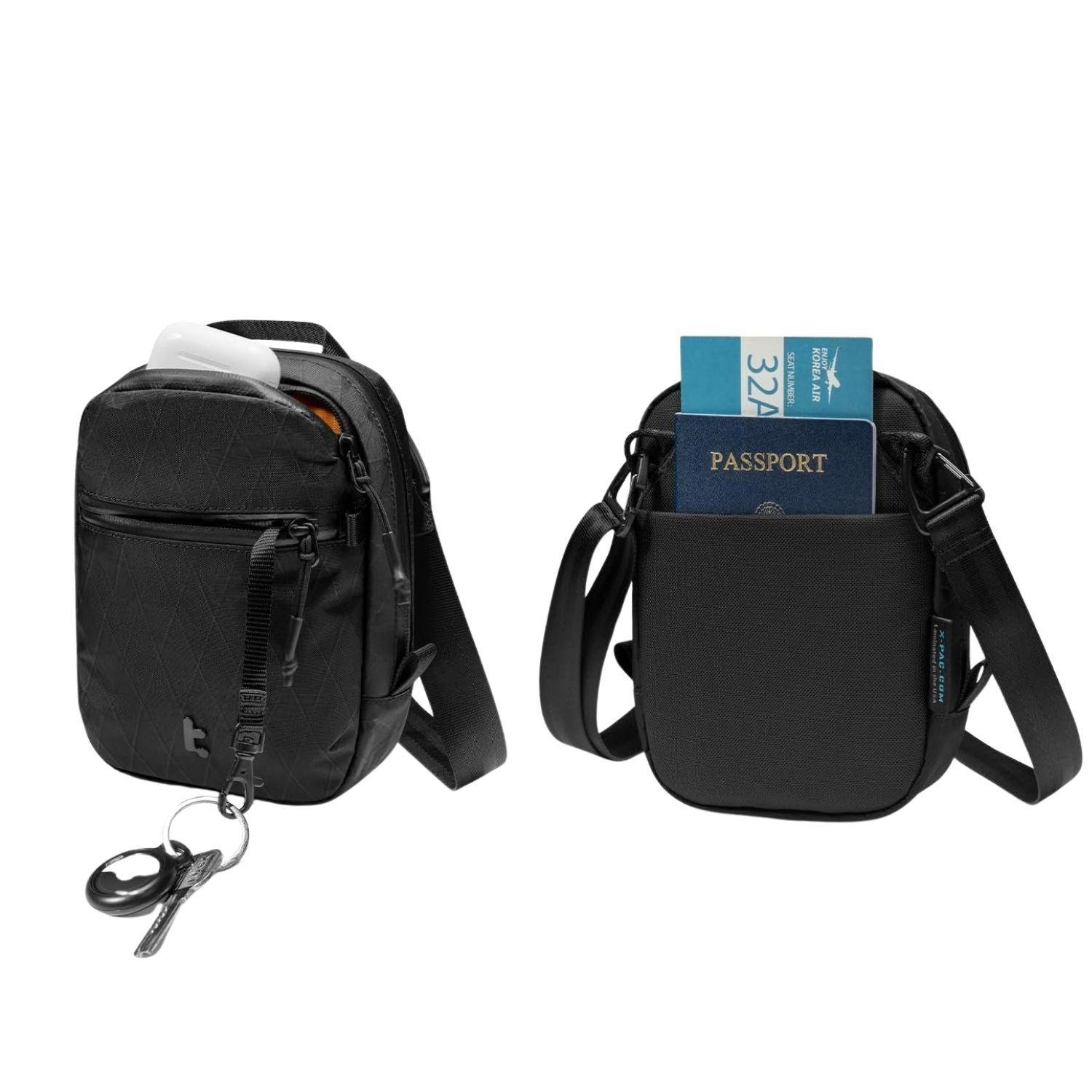 Tomtoc Bolso Bandolera de Viaje Aviator-T37 RFID Versión X-Pac Negro-5