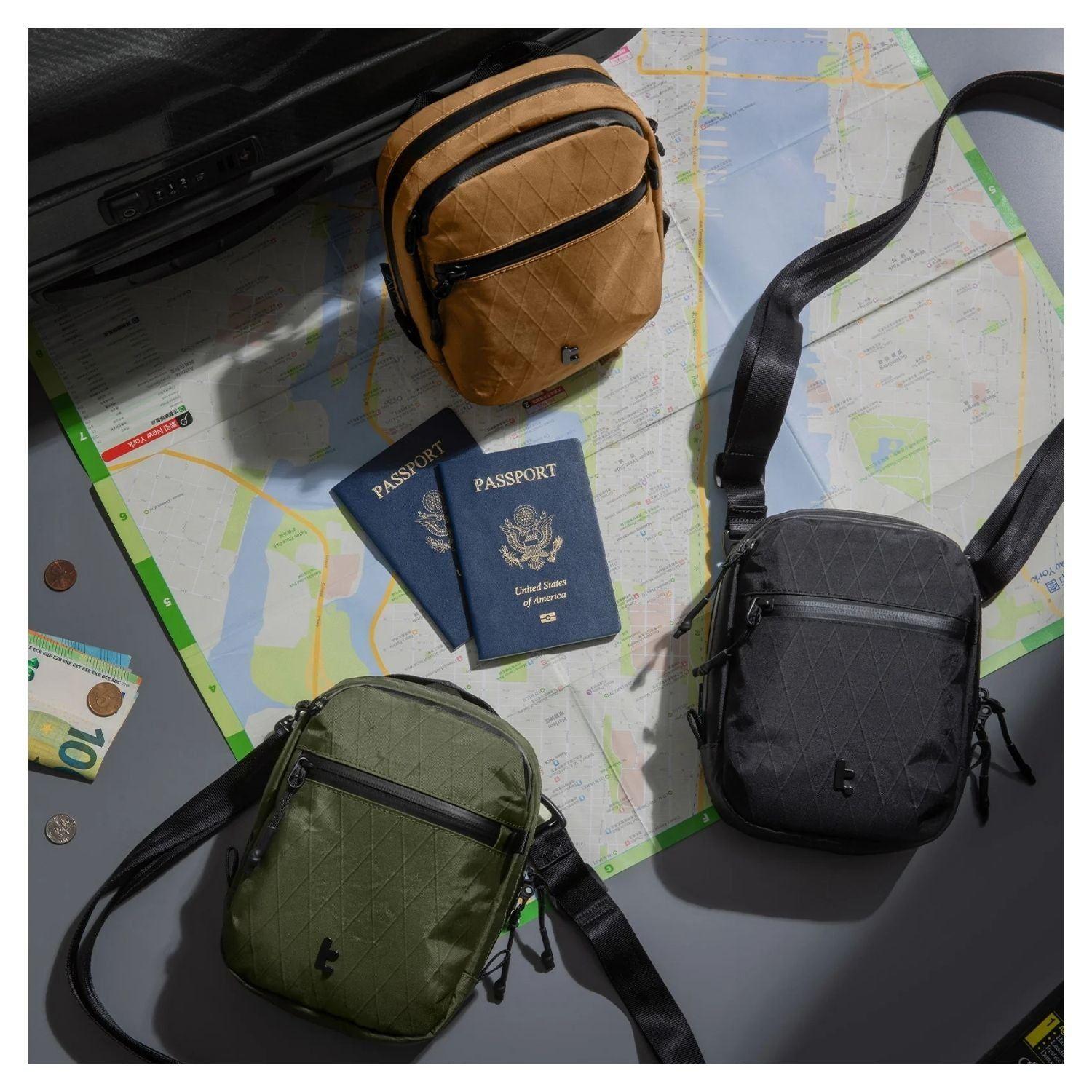 Tomtoc Bolso Bandolera de Viaje Aviator-T37 RFID Versión X-Pac Negro-9