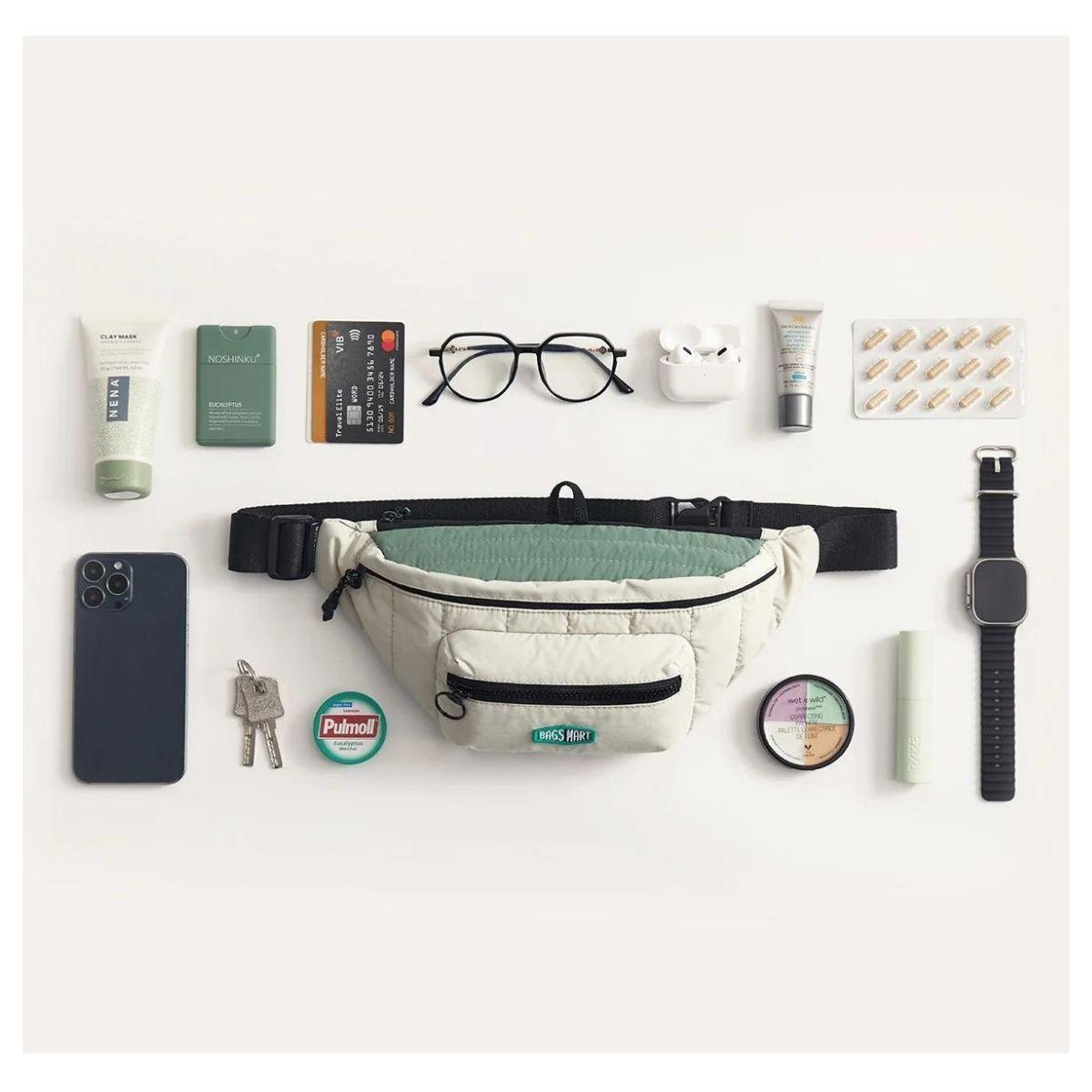 Bagsmart Banano Paz 2,5 L Acolchado Unisex Verde Celadón-4