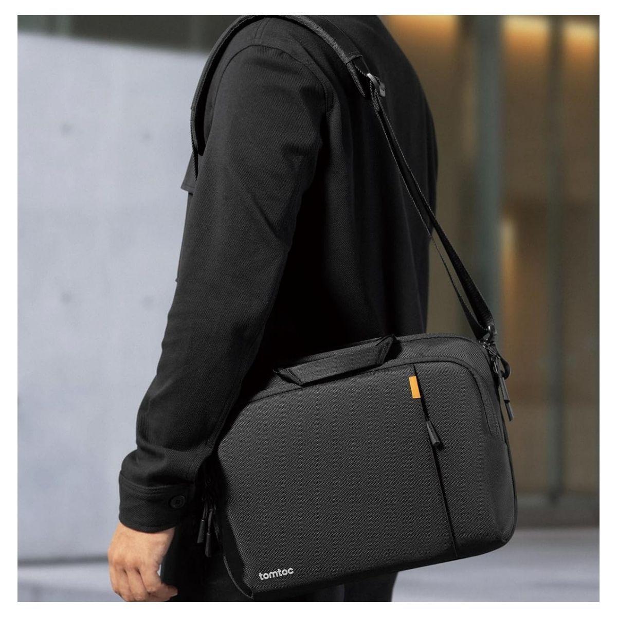 Tomtoc Maletín Delgado Defender-A30 para Notebook 17.3" - Negro-2