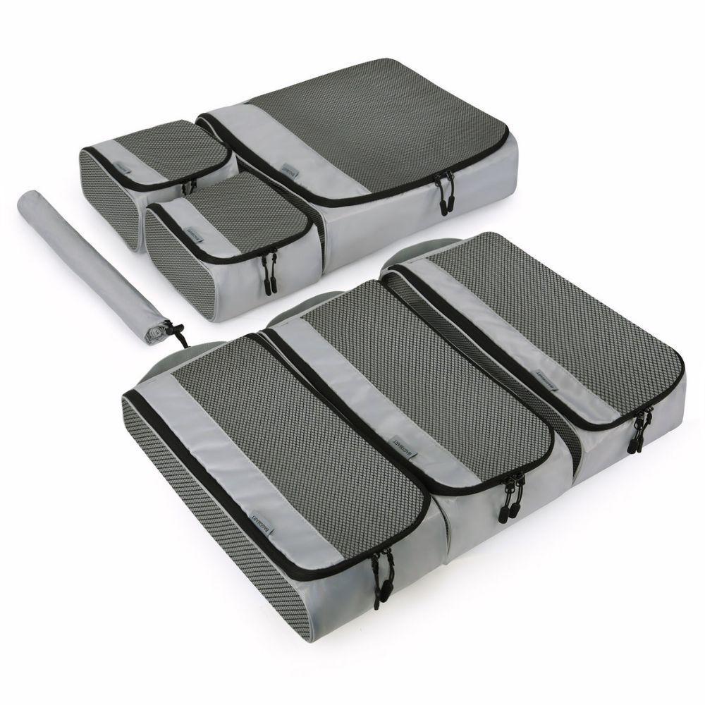 Bagsmart kit de cubos para embalaje 7 piezas - Gris-0