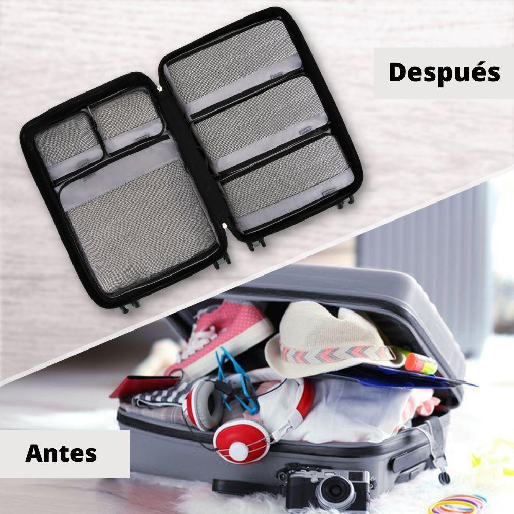 Bagsmart kit de cubos para embalaje 7 piezas - Gris-6