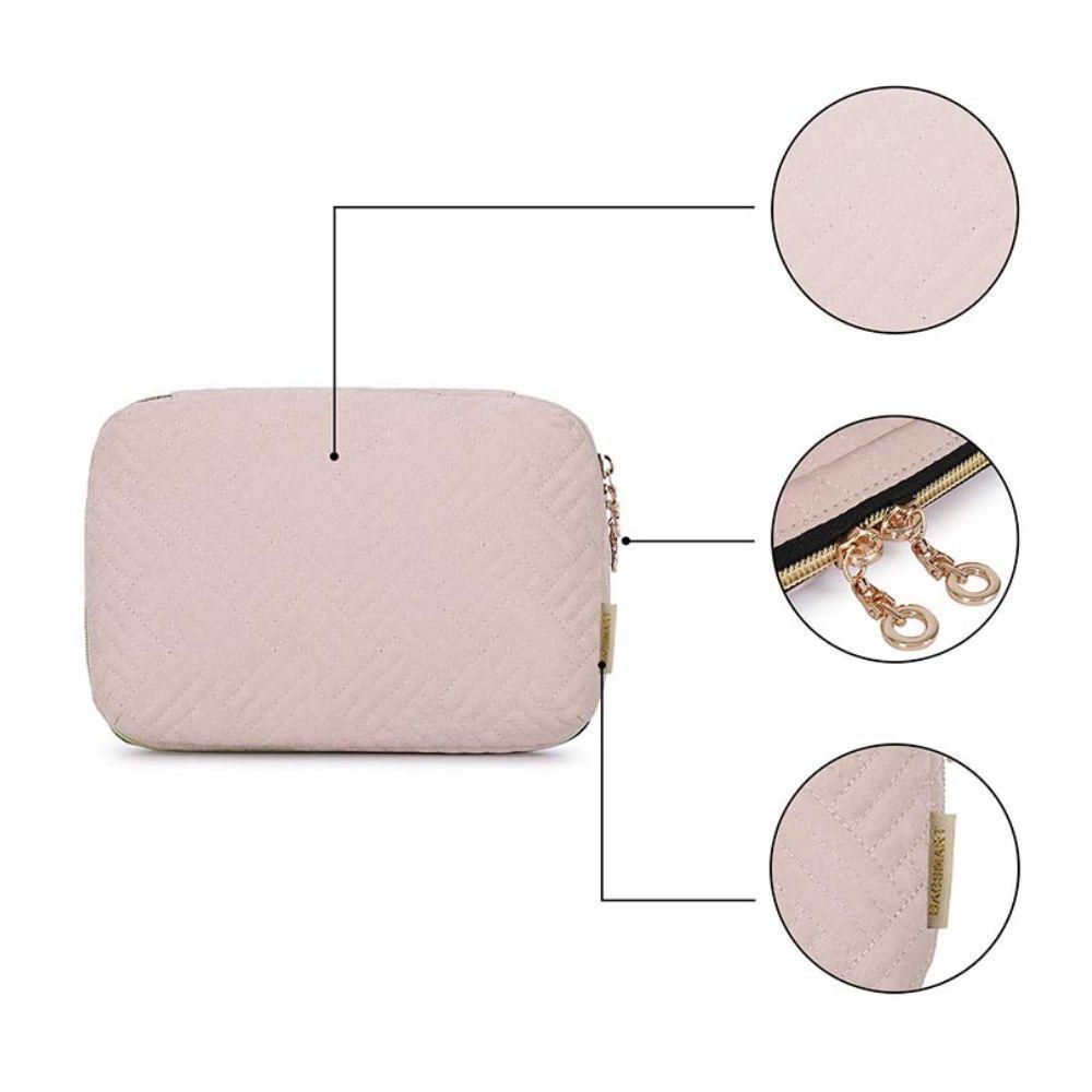 BAGSMART Bolsa organizadora de accesorios electrónicos ATHENA- Rosado-4