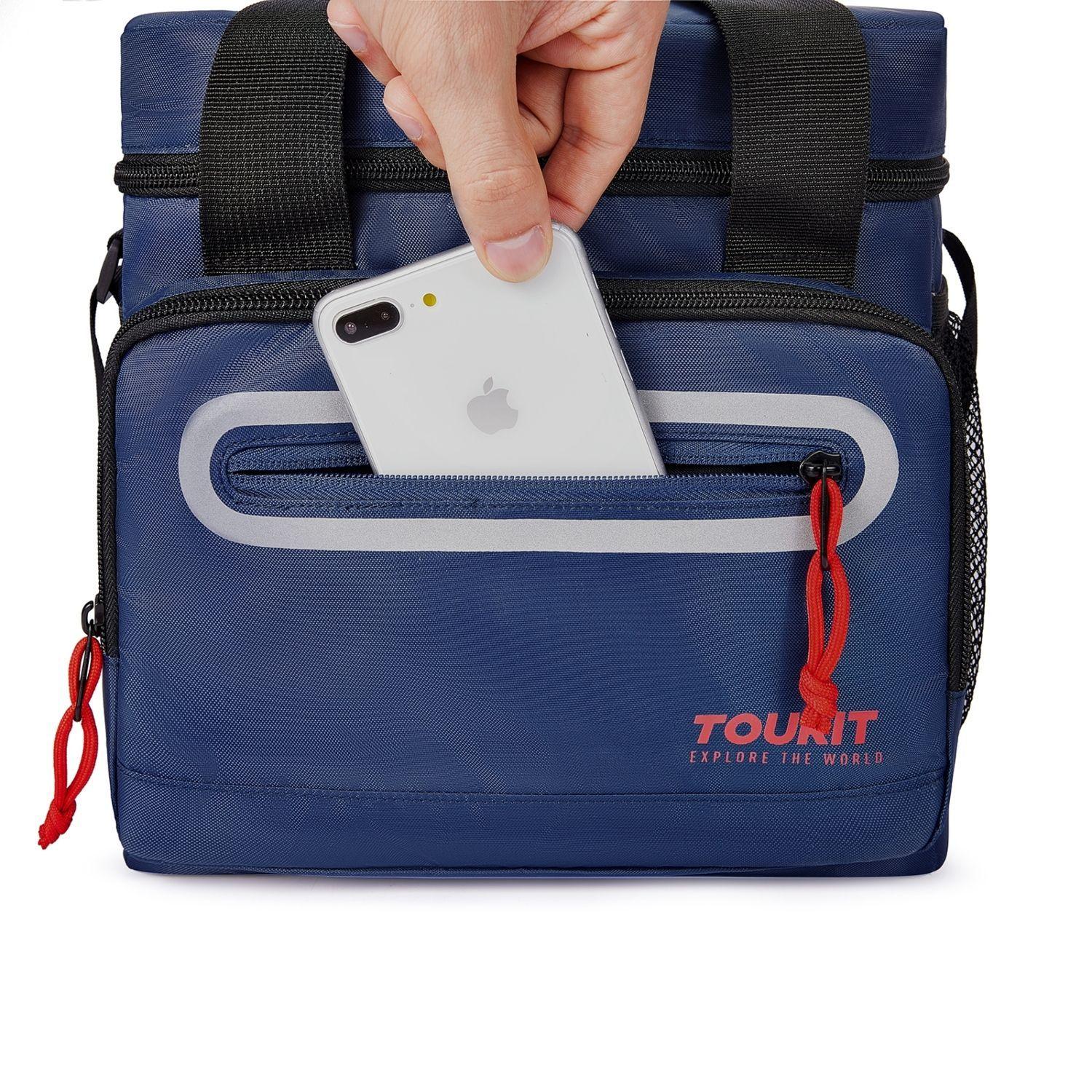 Tourit Lonchera Térmica Work 20 latas 14L Impermeable Azul Oscuro-8
