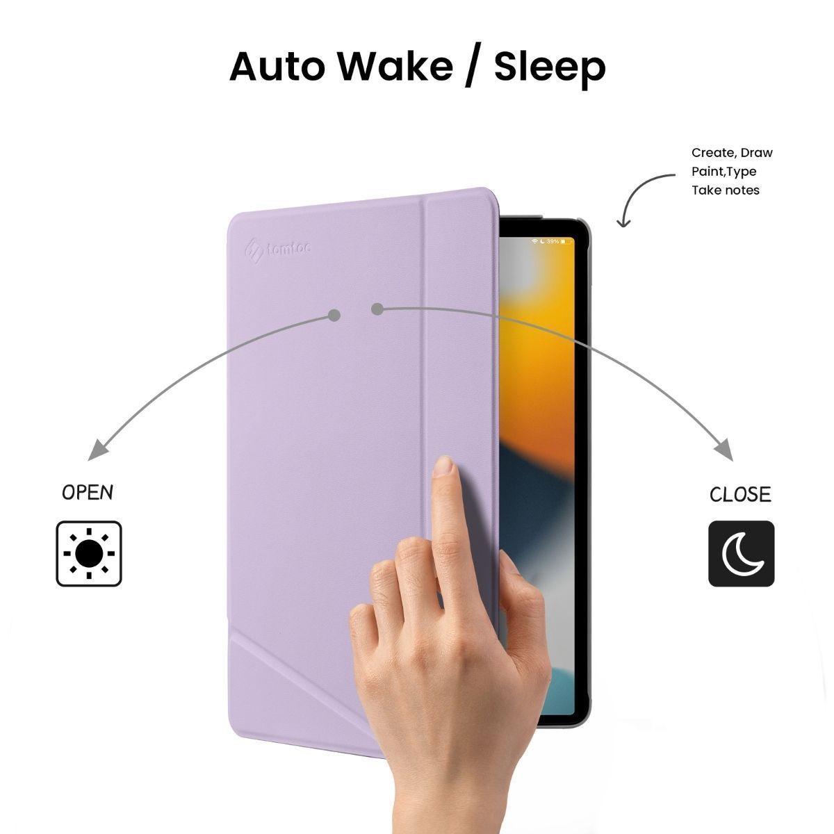 Tomtoc Funda Vertical iPad 10,2'' 9ª8ª7ª g Violeta-2