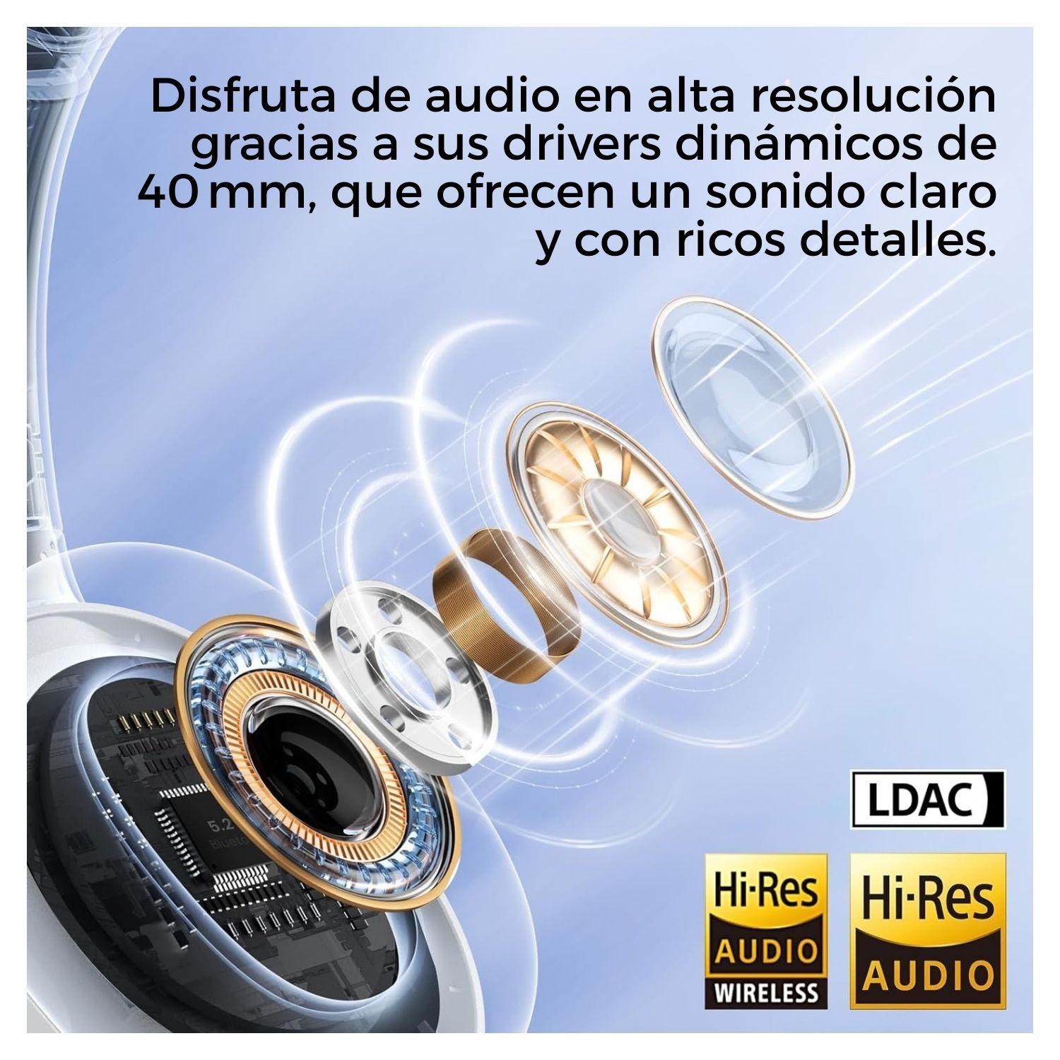 Haylou S35 ANC Audífonos Inalámbricos Bluetooth Cancelación de Ruido Blanco-3