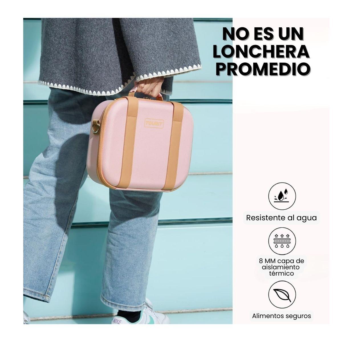 Tourit Lonchera Térmica con Correas 6L - Rosada-4