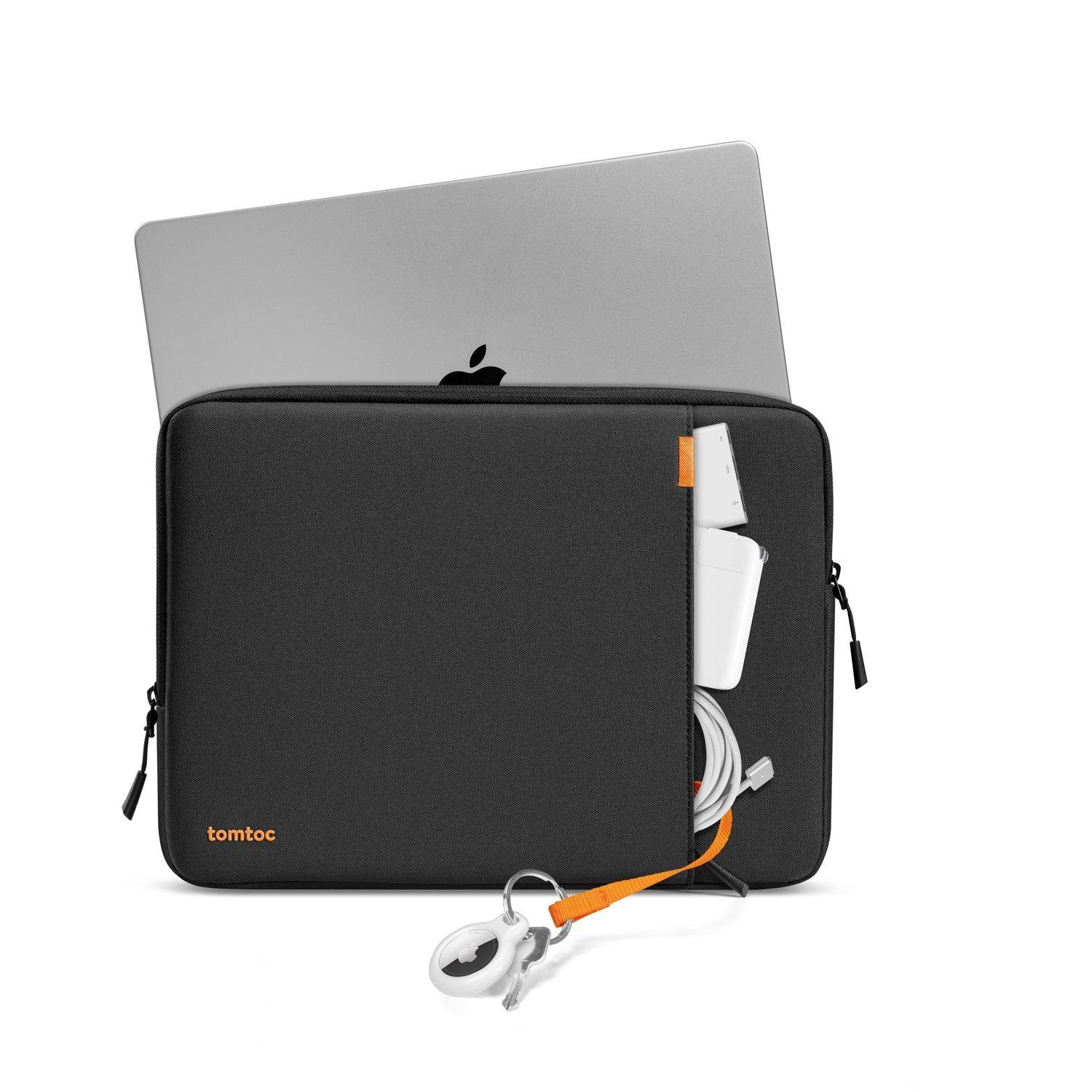 Tomtoc Funda Defender-A13 para MacBook Neo / Air / Pro de 13" con organizador Negro-2