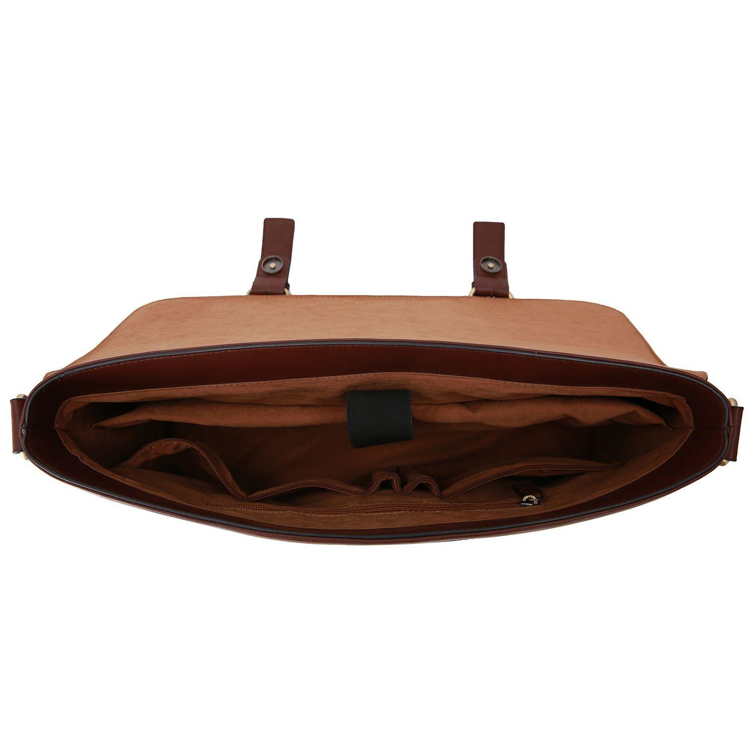 ECOSUSI MALETÍN DE HOMBRE PARA LAPTOP DE 15.6" - MARRÓN OSCURO-2