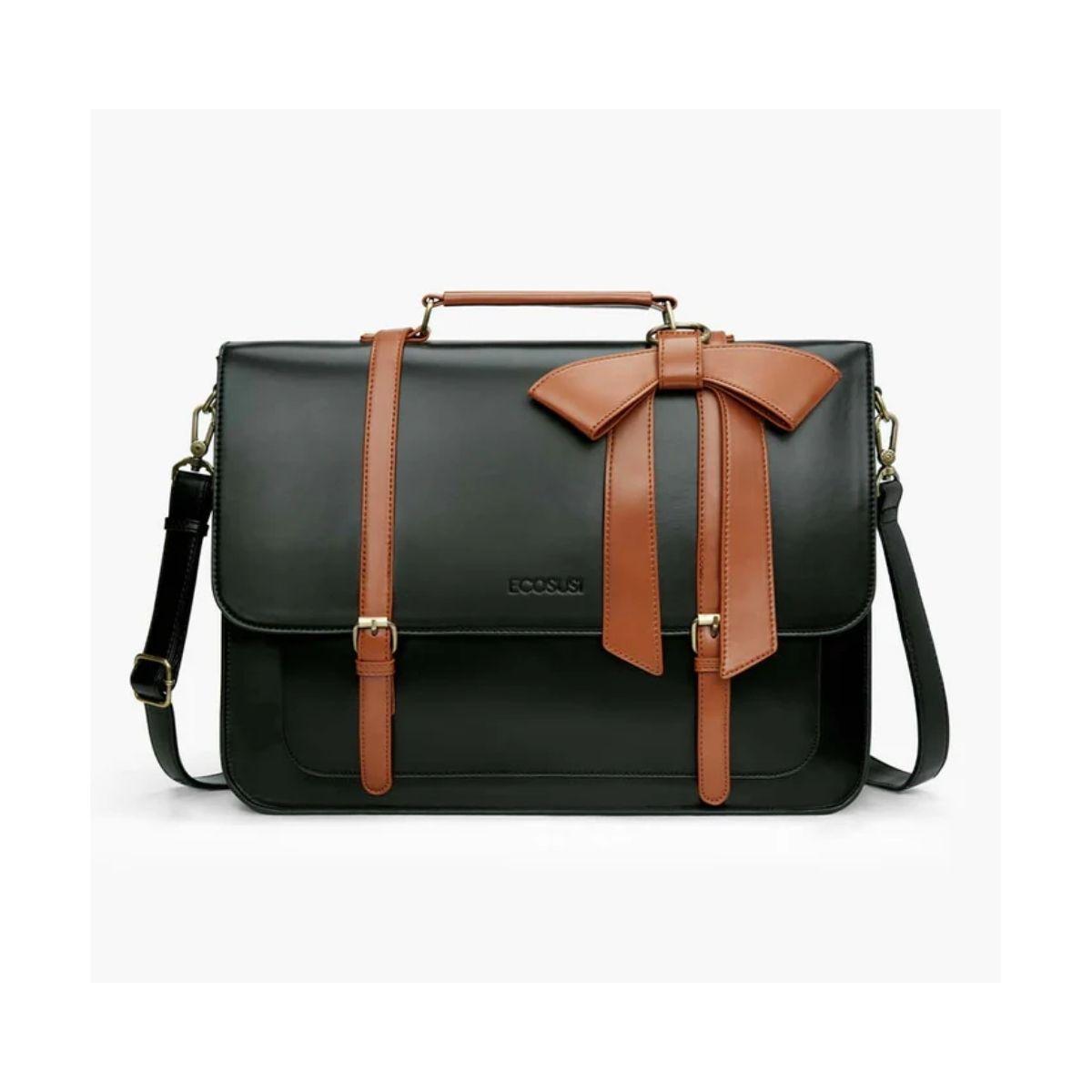 Ecosusi Maletín Bow Clásico para Notebook 15.6" - Negro-0