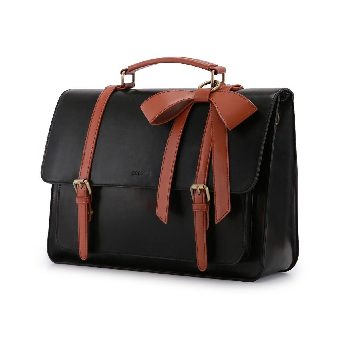Ecosusi Maletín Bow Clásico para Notebook 15.6" - Negro-1
