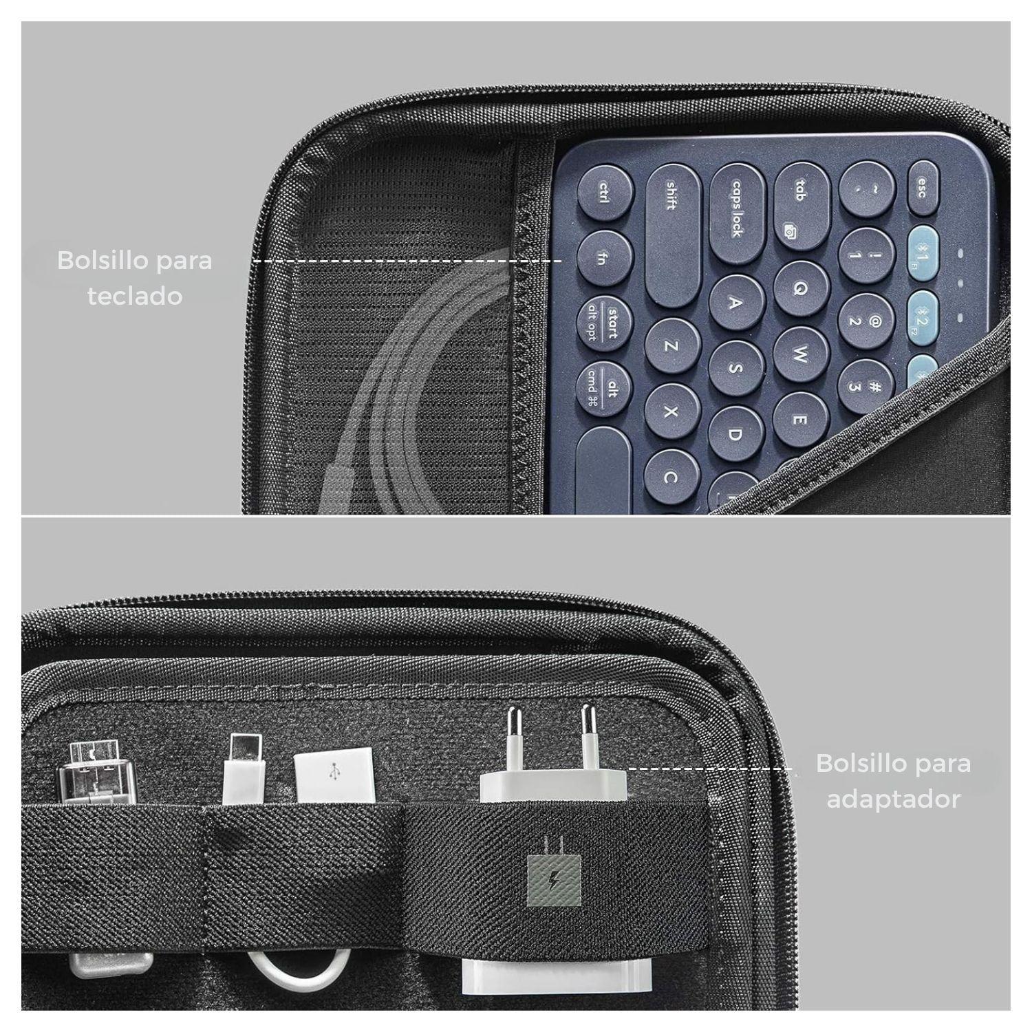 Tomtoc Funda Rígida Portafolio Plus FancyCase-B06 para iPad Air / Pro 11" Gris-7