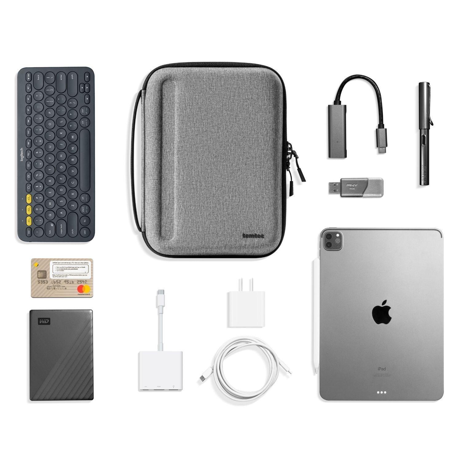 Tomtoc Funda Rígida Portafolio Plus FancyCase-B06 para iPad Air / Pro 11" Gris-8