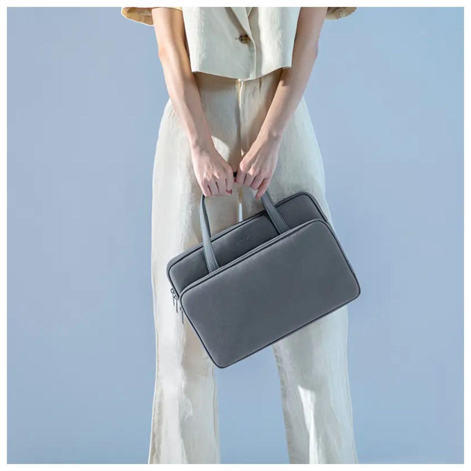 Tomtoc Maletín Versatile-A11 MacBook Pro 13,5" Gris-3