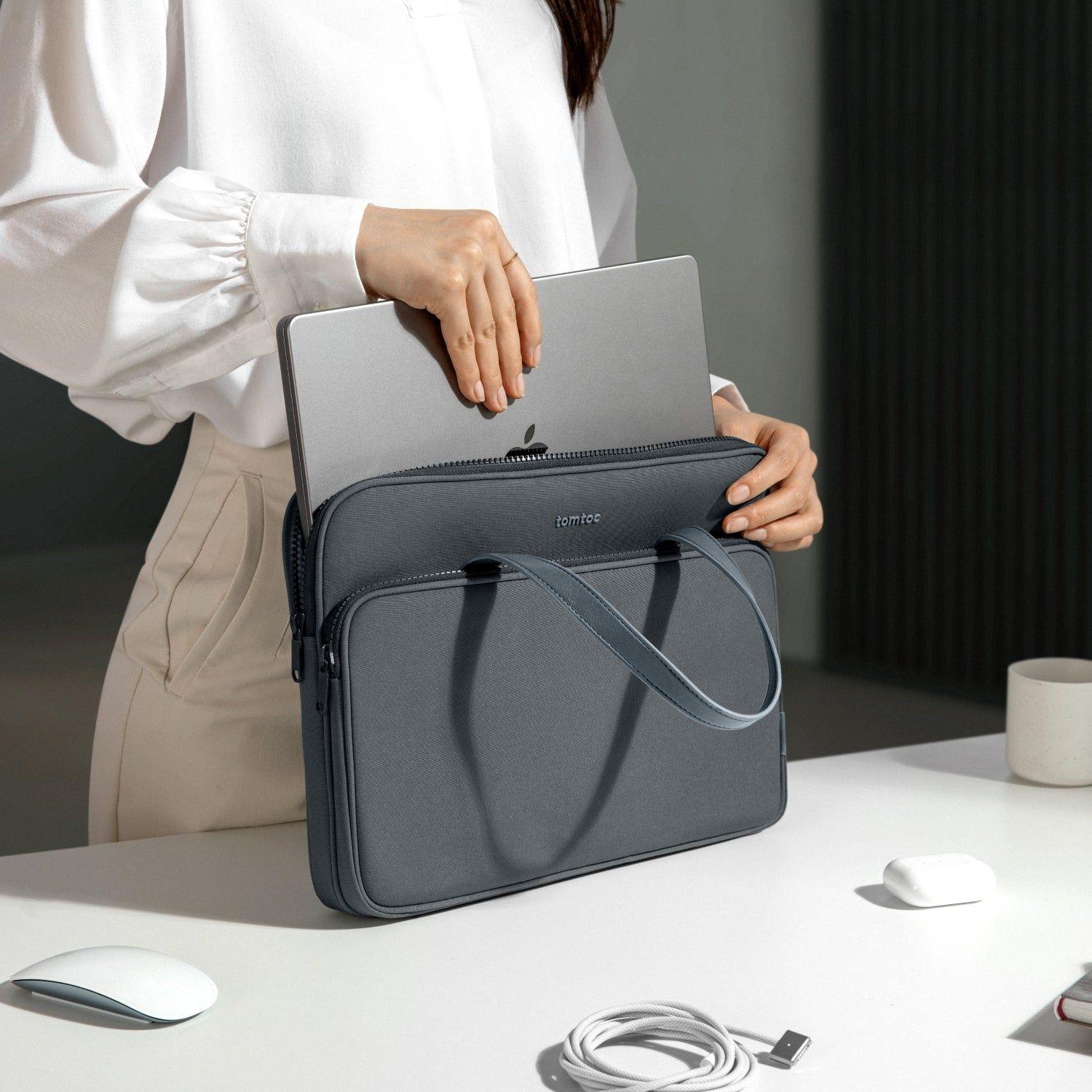 Tomtoc Maletín Versatile-A11 MacBook Pro 13,5" Gris-6