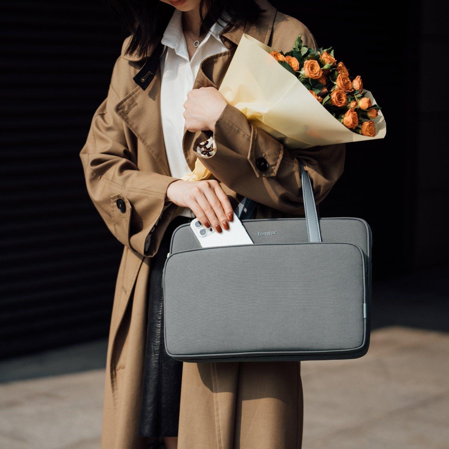 Tomtoc Maletín Versatile-A11 MacBook Pro 13,5" Gris-8