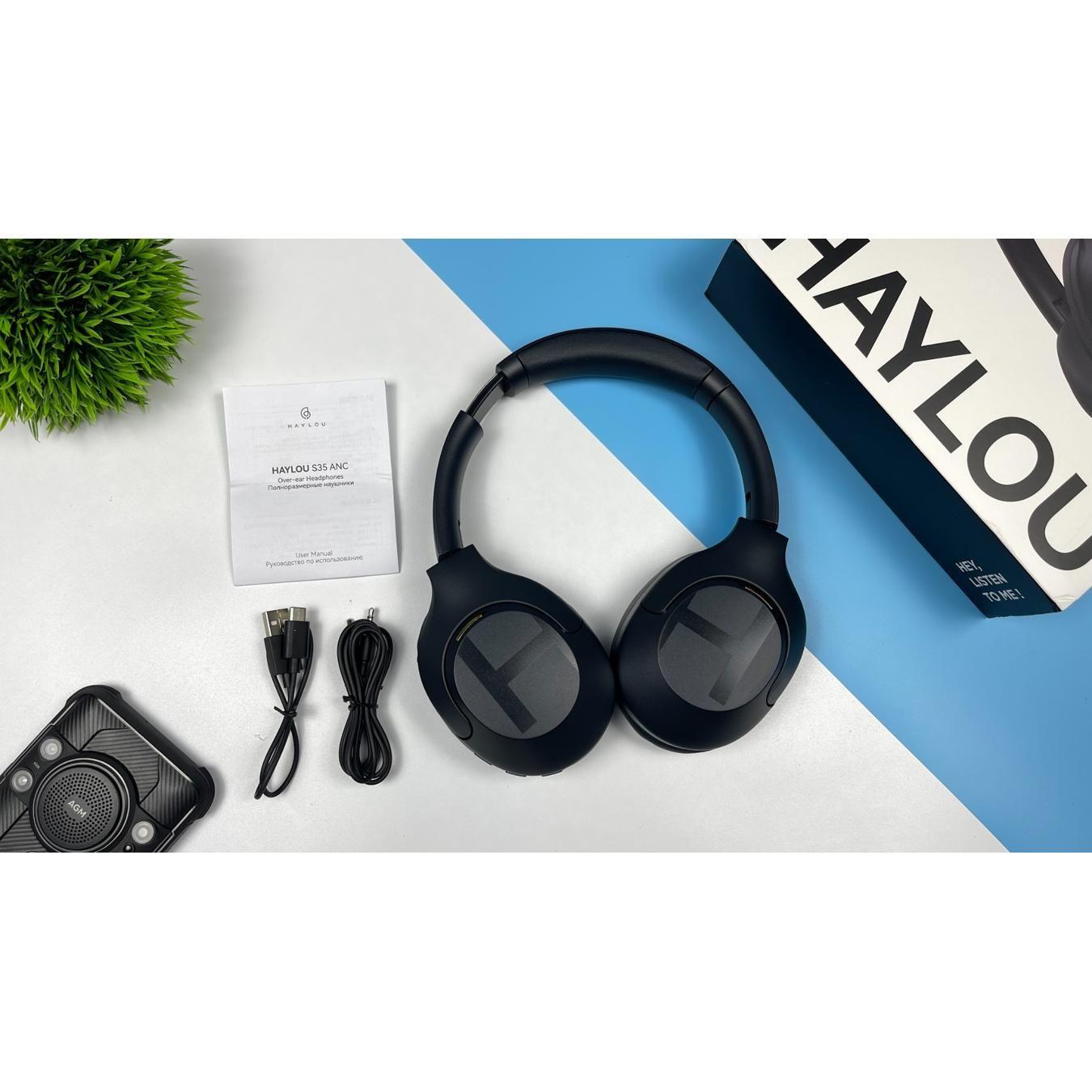 Haylou S35 ANC Audífonos Inalámbricos Bluetooth Cancelación de Ruido Azul-4