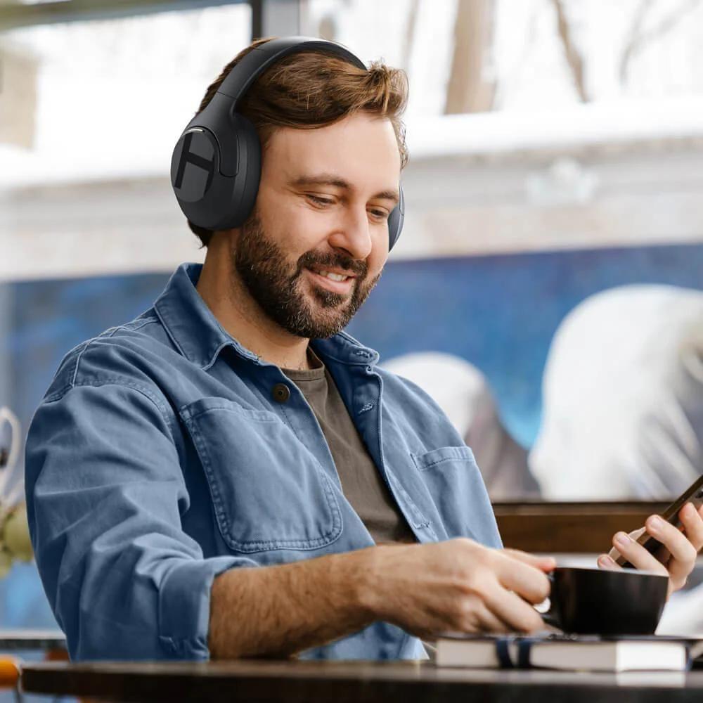Haylou S35 ANC Audífonos Inalámbricos Bluetooth Cancelación de Ruido Azul-6