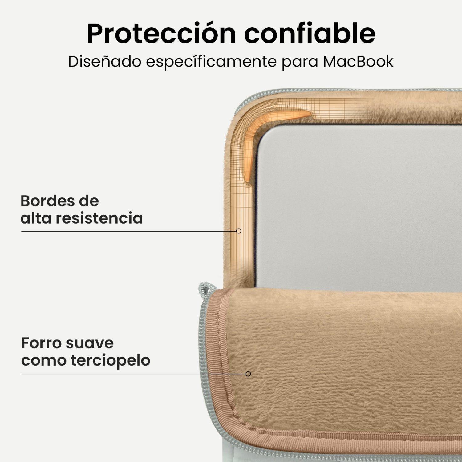 Tomtoc Funda Terra-A27 para MacBook Neo de 13" Celeste-2