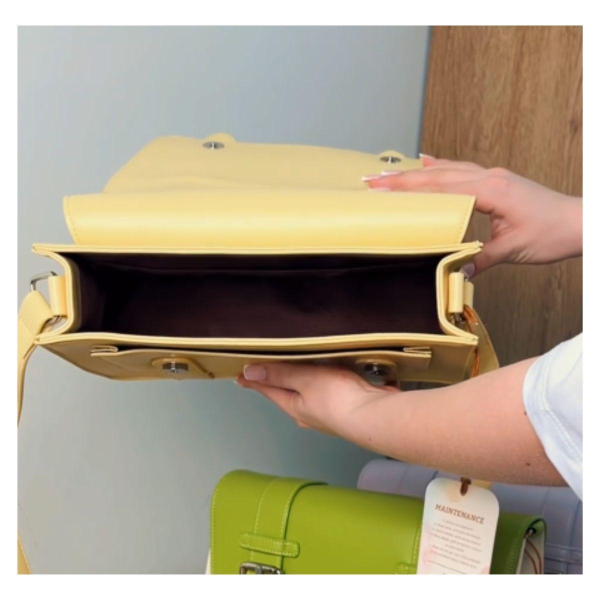 Ecosusi Bolso Mensajero Jane para Tablet 10.2” - Amarillo-5