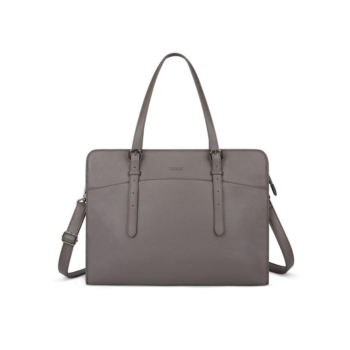 Ecosusi Bolso Tote Versátil para Notebook 15.6" - Gris-0
