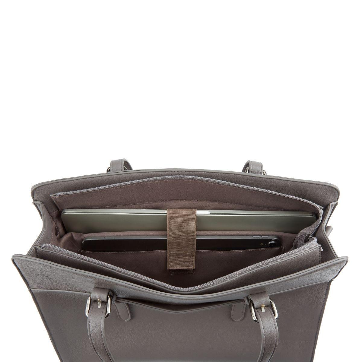 Ecosusi Bolso Tote Versátil para Notebook 15.6" - Gris-3