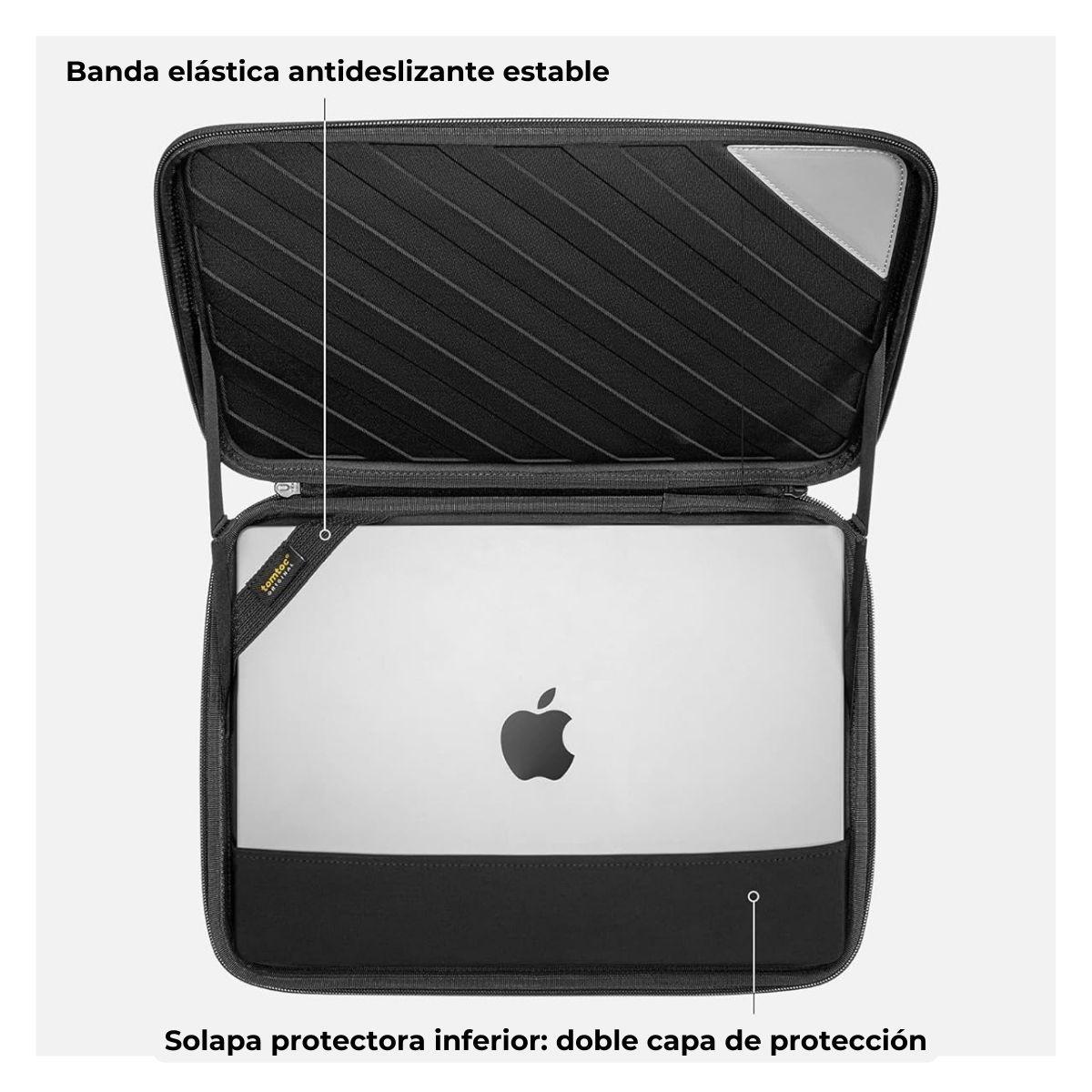 Tomtoc Estuche Portafolio FancyCase-A06 Macbook Pro M2/M1 14" - Negro-2