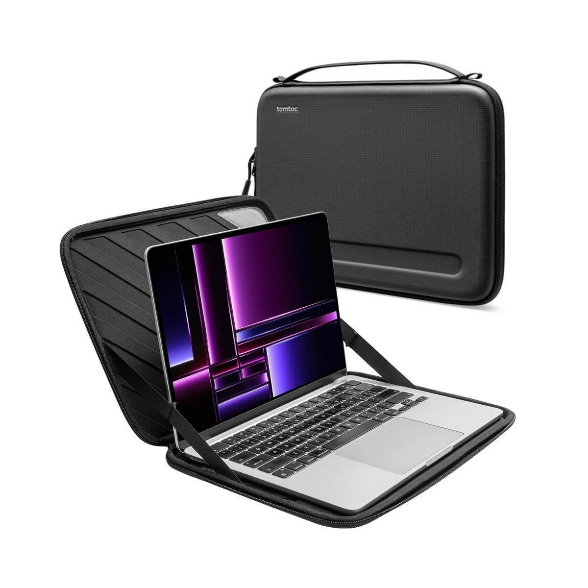 Tomtoc Estuche Portafolio FancyCase-A06 Macbook Pro M2/M1 14" - Negro-0