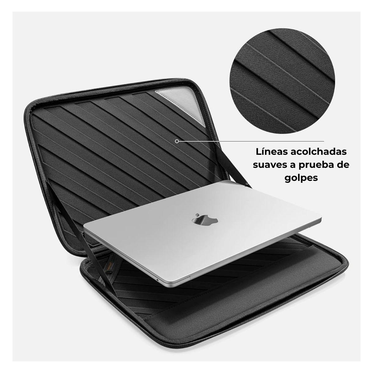 Tomtoc Estuche Portafolio FancyCase-A06 Macbook Pro M2/M1 14" - Negro-5