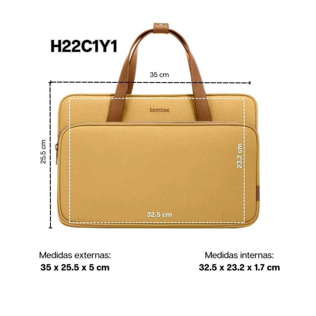 Tomtoc Bolso de Hombro Premium H22 para Macbook Pro de 14" - Naranja-2
