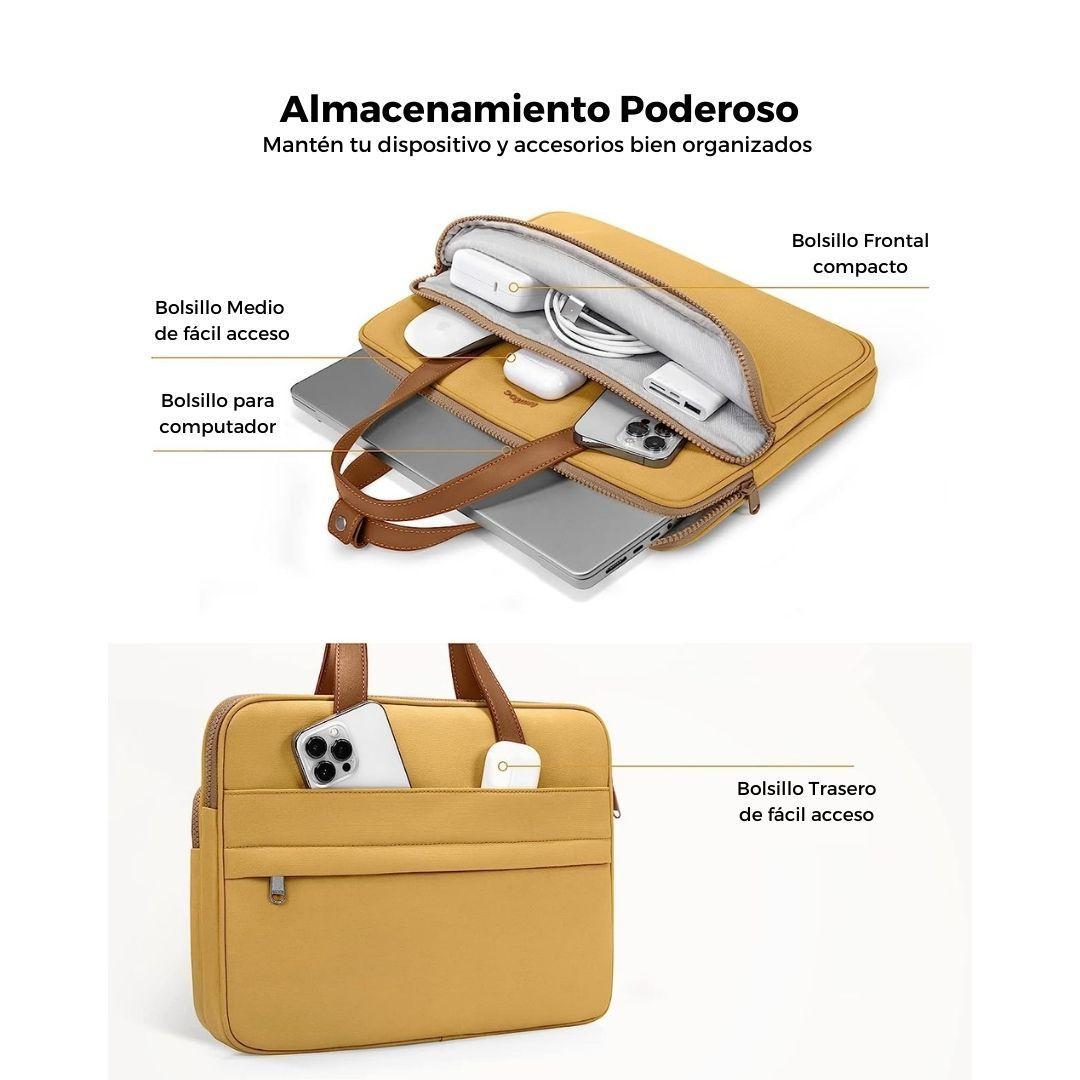 Tomtoc Bolso de Hombro Premium H22 para Macbook Pro de 14" - Naranja-3
