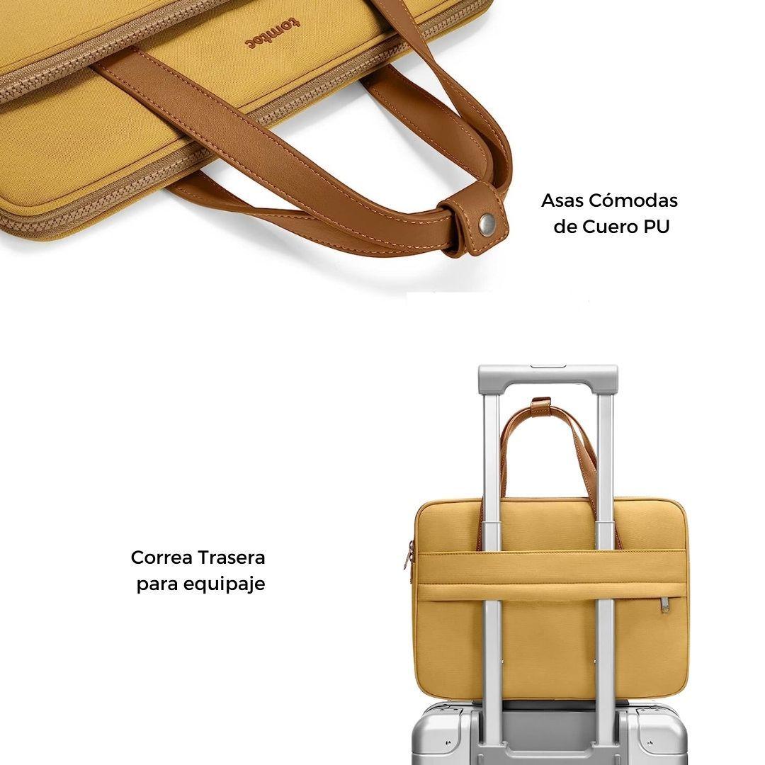 Tomtoc Bolso de Hombro Premium H22 para Macbook Pro de 14" - Naranja-4