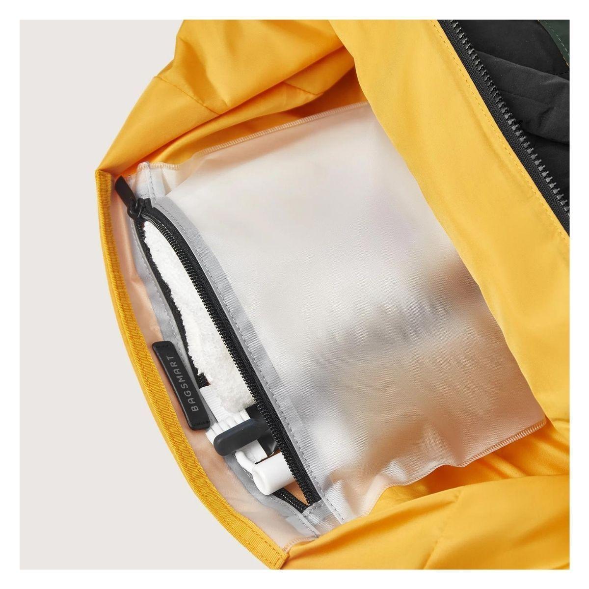 Bagsmart Bolso de Viaje Paz 34 L con Bolsillos Laptop 15,6” y Zapatos Negro-6