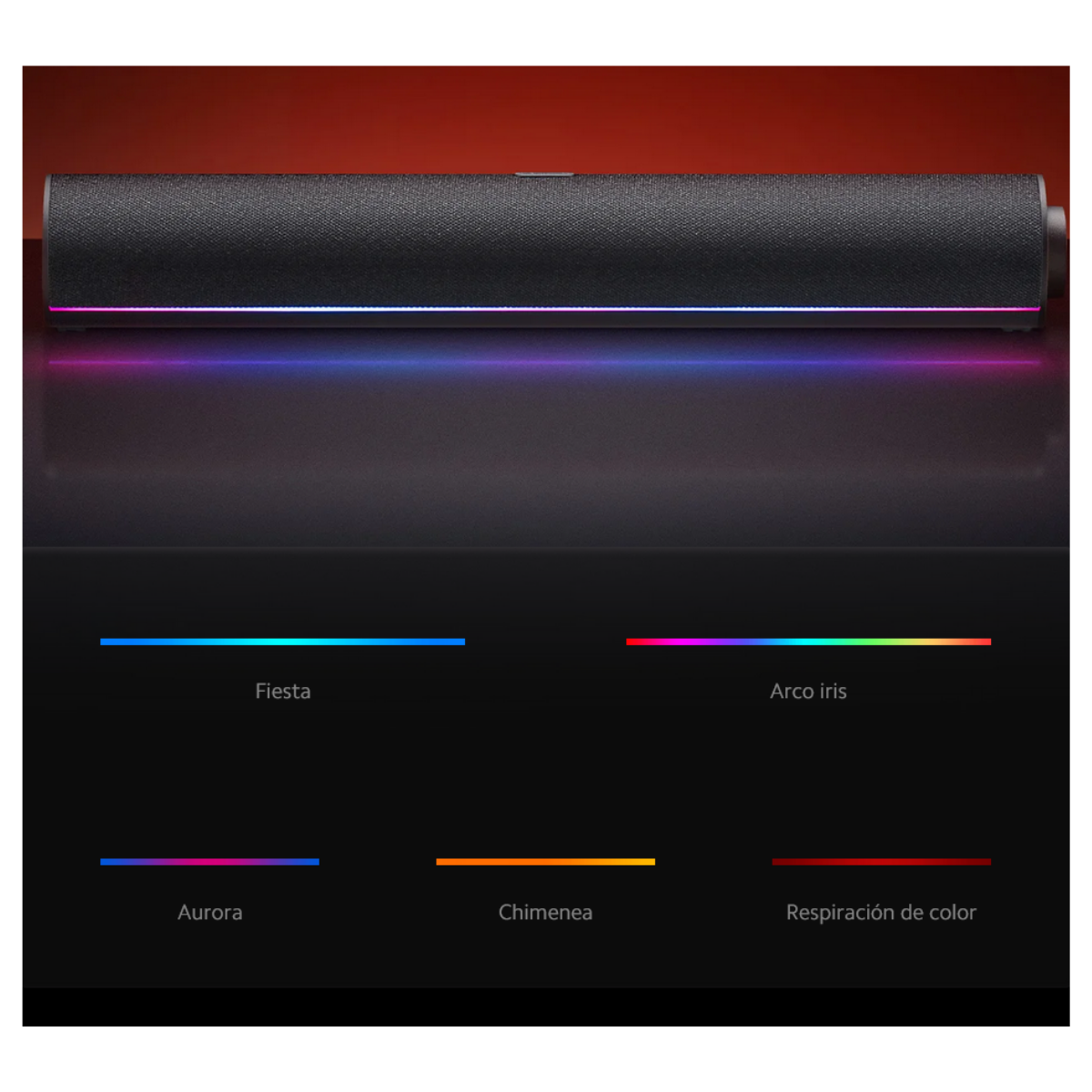 Xiaomi Barra de Sonido Desktop Speaker Parlante RGB Gris Oscuro-6