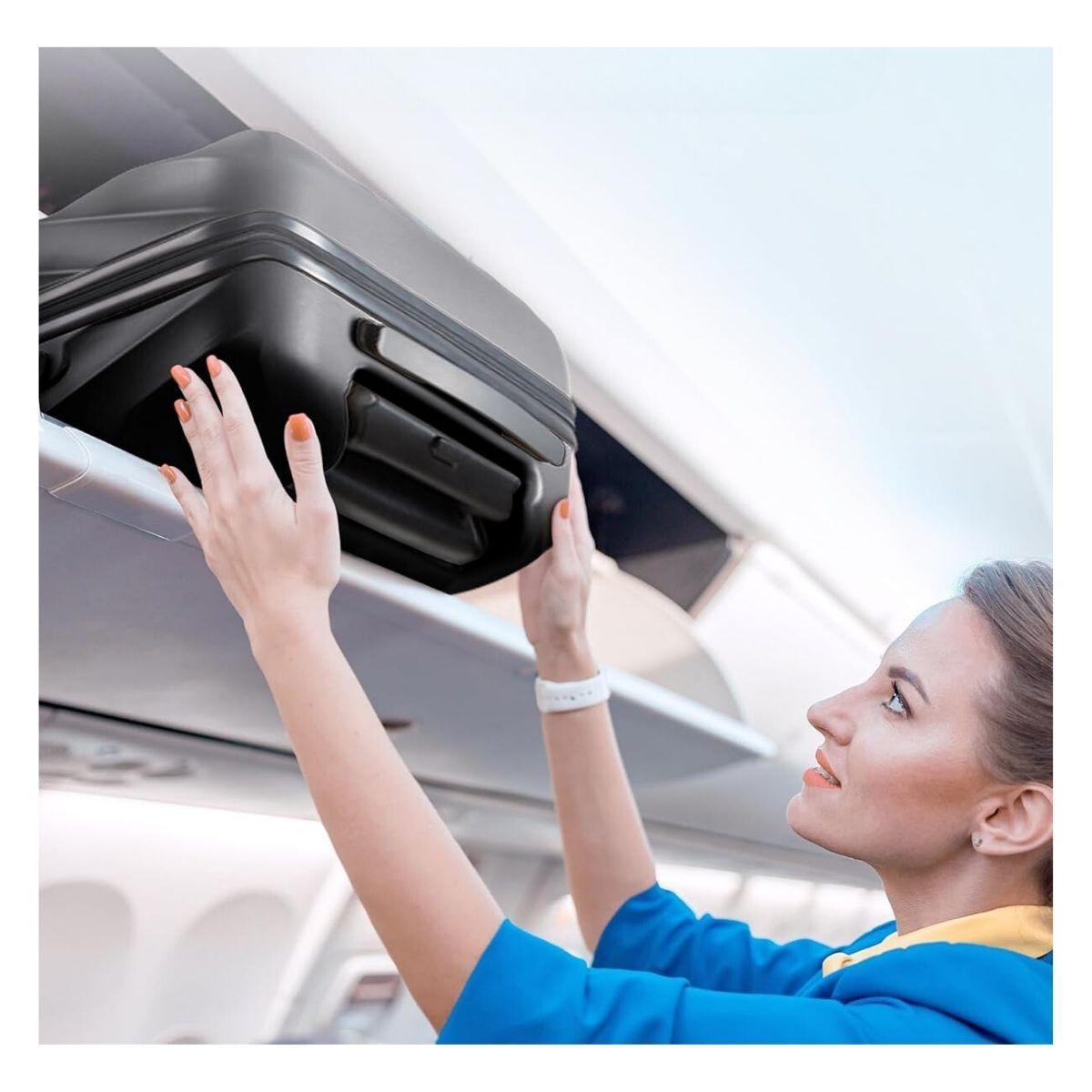 Bagsmart Maleta de Mano Rígida Globetrotter 35L - Negro-5