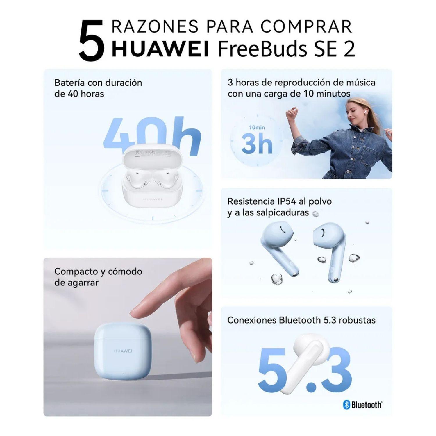 Huawei Auriculares Bluetooth Freebuds SE 2 Azul-4